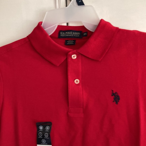 US POLO ASSN. RED POLO SHIRT - Picture 12 of 17